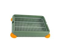 Allayu Bunny Litter Pan For Cage Corner Cage Pee Potty User Friendly Simplifies Pet Care For Rabbits And Mice Corner Large Toilet Guinea Pig Rats Small Animal