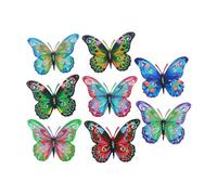 Allayu Butterflies Wall Sculpture Home Decor Sturdy Solid Adding Artistic Beauty Allowing to Feel Natural Atmosphere of Butterflies Flying in Yard Or Home Metal Wall Art Decor Decorative