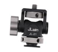 Allayu Camera Mount Adjustable Bracket With Cold Shoe And Quick Release 1/4 Slide Plate For Enhanced Video Light Camera Mount Swivel Tilt Angle Adjustable Cold Shoe With Locating Pin Field