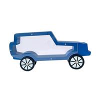 Allayu Carefully Polished Wooden Piggy Bank Craftsmanship And Practical Visible Organizer Enhancing Learning Experience Saving Money Boxes Decoration Bedroom Living Room, Blue, 30x15x3cm