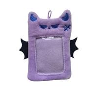 Allayu Cartoon Plush Photocard Holder Kawaii Korean ID Card Cover Sleeve 3 Inch Kpop Photocard Holder Kawaii Korean Cardholder, pur ple