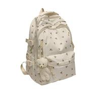 Allayu Cherry Pattern Backpack Stylish Rucksack Women And Girls Back-to-School Cherry Backpack For Start Of School Season Nylon, type+1