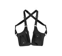 Allayu Chic Leisure Shoulder Strap Underarm Bag Daily Errands and Outdoor Adventures with Simple and Smooth Lines Highlight Fashionable Taste FeaturesThe Bag Has Cross Straps At, Black, 27.5x31cm