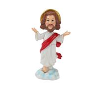Allayu Christian Figure Statue Jesus Christ Figurine Elegant Catholicism Sculpture Tabletop Piece Which Enhances Religious Spaces Present Gift Craft Tabletop Desk Table Desktop