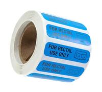 Allayu Coated Paper Label Waterproof 500 Pcs Rectal Only Stickers Easy to Read Striking Black Font Labels Ensuring Durability and Longevity. for Rectal Only Stickers Enough to