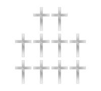 Allayu Decorative Acrylic Cross Cupcake Toppers Celebrations For Wedding Favors Easily Cake Presentation For Cakes Embellishment. Acrylic Cross Cake Inserts Decorations