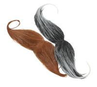 Allayu DIY Self Adhesive Fake Mustache Set For Halloween And Christmas Disguise Decorations With Novelty Mustaches And Fake Beard Christmas Cosplay Props Disguise Decoration