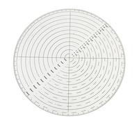 Allayu Draw Circle Template Center Sewing Gauge Essential Quilting Template Tool for Creative Knitting and Sewing Projects Draw Circle Center Gaugenteauge