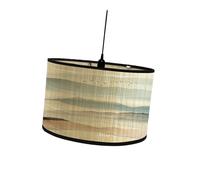 Allayu Drum Lamp Shade Top Diameter 8 Inches Eco Friendly Exquisite Handcrafted Patterns Ambient Lighting Needs Lamp Cover Hanging Ceiling Light Pattern Printed, Style B