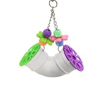 Allayu Durable Multicolor Parrot Chewing Toy Enjoy Entertaining Time For Budgie Gnawing Bite Cockatiel And Have Hours Of Fun Watching Play. Small Medium Large Bird Parrots Chewing Swing Toy