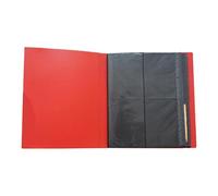 Allayu Efficient Card Storage Album With 20 Sheets Providing Ample Space For Collecting Game And Sports Cards Safely And Sustainably Trading Card Carrying Binder 4 Pockets Books, red, 21x17.5cm
