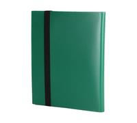 Allayu Efficient Card Storage Album With 20 Sheets Providing Ample Space For Collecting Game And Sports Cards Safely And Sustainably Trading Card Carrying Binder 4 Pockets Books, green, 21x17.5cm