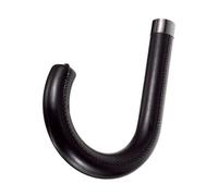Allayu Efficient Replacement Umbrella Handle Wood Umbrella Handle Comfortable and Reliable Grip for Easy Installation Stick Replacement Leather J Stick, PU Black, 17x12cm