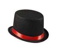 Allayu Elegant Jazz Hat Gothic Antique Non Woven Fabric Magician Top Hat Decoration Accessory Stage Shows Ensuring Stays Securely In Place During Performances Each Purchase