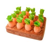 Allayu Energetic Dog Carrot Plush Toy Interactive Chew Puzzle Toys Support Development While Cultivating Joy In Every Play Session Plucking Radish Plush Toy Carrot Harvest Chew