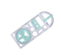 Allayu Geometric Ruler Multifunctional Drawing Templates Various Patterns To Meet Needs Of Teachers Artists Drawing Ruler For Office Has Various Patterns To Meet Daily Needs, Style B