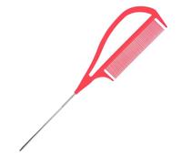 Allayu Hair Styling Comb Teasing Wide Tooth Pick Lift And Volume Adding Curly Glue Weave Brush Option Detangling Hair. Made With Both Heat And Chemical Resistance. Designed With, Pink, 26.3x5.5cm