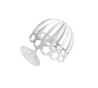 Allayu Hair Wigs Rack Shelf Stand Plastic Holder Rack Ensures Secure Display Of Hats And Wigs While Maintaining Shape And Style Toupee Storage Holder Shelf Caps, White, 52cm