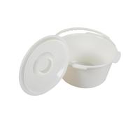 Allayu Half Pail for Commode Chair Replacement Hygienic Bucket Easy to Clean for Travel Convenient Elderly Half Pail Commode Chair with Lid Replacement