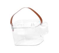 Allayu Hamster Carrier Cage Lightweight Breathable Handheld Travel Cage Features Water Bottle And Ice Storage Box Clear Pets Travel Carrier With Water Bottle Pets, With Handle Type, 16.5x12x12.5cm