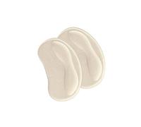 Allayu Heel Cushion Pads Antiwear High Elastic Sponge Comfortable Cushions Foot Heel Protectors Soft Easy to Attach Adhesive High Cushion Inserts Grips Liner Guards, Beige, 3.94x2.36x0.24 inch