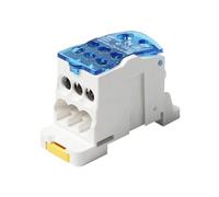 Allayu Henley Block Distribution Terminal for Busbar Circuit Breaker Power Distribution Terminal Blocks ABS Din Rail Connectors, 125A