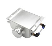 Allayu High-Performance Heat Sink Overflow Tank Universal Coolant Overflow Tank 2L Keeps Engine Running Smoothly And Efficiently Heat Sink Coolant Recovery 2L, Silver, 168x85x115mm