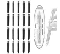 Allayu Ink Cartridges for DS-7158 20-Pack Blue Pen Refill Ink And, Easy To Replace, Simple Suitable Fountain Fountain Ink Refills, Inner Diameter, Unerasable black Inkstone