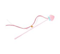 Allayu Interactive Cat Teaser Wand Stick Playtime Training And Chewing Fun With Bell Tassels For Kittens Durable And Strong Accompany Activity IQ Improving Educational Toys