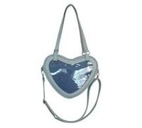 Allayu Japanese College Student Heart Bag Stylish Large Capacity With Adjustable Strap Work And Short Trips Interior 1 Open Pocket. All Daily Belongings Safe, blue
