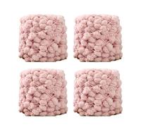 Allayu Jumbo Giant Polyester Yarn Crocheting Weaving Craft Gorgeous DIY Easily Weight Yarn Throw Pillow DIY Rug Making Washable Men Pompom Chunky Blanket Arm, Pink, 40m per Ball