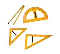 Allayu Large Number Math Geometry Equipment Ruler Multifunction Teaching Ruler Easy to Classroom School Supplies Drawing Math Geometry Tool Big Size Teacher Aids