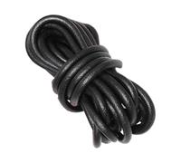Allayu Leather Rope String Cord 5 Yards Round Beading Crafting Jewelry Making Necklaces Bracelets Strong Durable Comfortable 5 Yards DIY Leather Rope Thread Crafting Beading