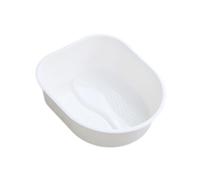 Allayu Lightweight Foot Bath Basin With Features Relaxing Soaking Experience Gift For Family Making Nice Gift For Foot Massage Basin Bath For Elderly, White, 38.5x33x11.5cm