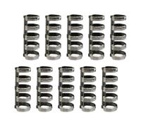 Allayu Loose Binder Rings School Supplies 5 Holes For Easy Access To All Types Of Projects Hole Spacing Of 6mm/0.24inch Photo Album Comb Binding Rings Calendar Accessory, black white, Diameter 15mm