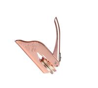 Allayu Manual Press Embosser Stamp Light Work Compact For Invitations Business Cards Napkins And Projects Designed Non Slip Handle Multifunction No Pattern Embosser Seal Stamp, Rose Gold, 9.6x10.6cm