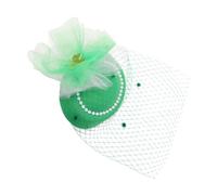 Allayu Mesh Mesh Fascinator Hat With Hair Clips Creates Lasting Impressions At Celebrations With Unique Style Fascinator Hat Hair Clips Headwear, Beaded Decor, 29 x16 cm