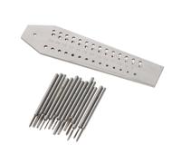 Allayu Mini Tap Die Set Watchmakers Screw Plate Kit Compact 14 Tap Die Set Versatile Durable Repair Tools For Jewelry Jewellers Screw Plate Watch Repair Tool Kit