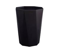 Allayu Neat Look Trash Can For Household Waste - Big Opening Antislid Bottom PP Kitchen Bedroom Office Simple Home 6L Capacity, Black, L