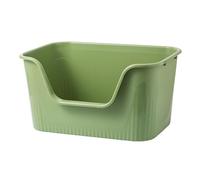 Allayu Open Top Sifting Pet Litter Boxes Offer Innovative High Sides For Enhanced Litter Containment And Easy Soures Cleaning Open Top Sifting Pet Boxes With High Sides