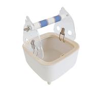 Allayu Parrot Play Stand With Grinding Wheel Offers Birds Engaging Activity Keeping Claws Healthy And Beaks Trimmed Acrylic Bird Dropping Station Parrot Toilet Stand, Blue