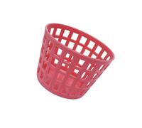 Allayu Plastic Storage Basket Convenient Cleaning Tool Organizer Box Miniature Doll, Red, 1.37x1.25x1.22 Inch