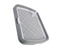 Allayu Portable and Comfortable Mesh Dog Toilet Litter Box for Small and Medium Dogs, Dark Gray, 65 x 50 x 6cm