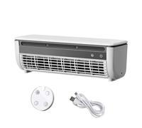 Allayu Portable Wireless Charging Air Conditioner Fan Intelligent Temperature Control No Drilling Wallmounted AC Unit, White