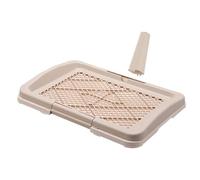 Allayu Puppy Urinary Potty Tray Designed With Large Space Easy To Clean Allows Efficient Training For Indoor Dogs Indoor Portable Pee Litter Tray Cats Litter Boxes, Khaki, 47x34x5.5cm