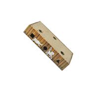 Allayu Remarkable Cat Grinding Claw Toy With Turntable Equipped With Ball Bell Designed For Interactive Play Corrugated Paper Scratch Board Pet Cat Kiten Scrath Board
