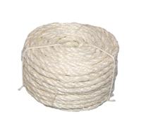 Allayu Sisal Rope Twine Cat Scratcher Post Versatile Crafting DIY Household Projects Twisted Cord Wrapper Jute Rope Decoration Macrame Hanging Ornaments Jute Hemp Parcel DIY, White, 6mmx20m