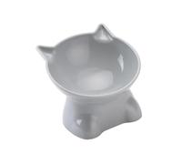 Allayu Small Dog Ceramic Waterer Elevated Non Slip Efficient Water Bowl For Comfortable Drinking Access Smooth Helps Prevent Appearance Of Black Chin And Is Easy To Clean And Durable. Simple Structure