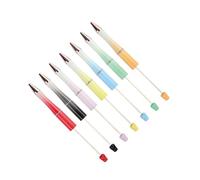 Allayu Smooth Writing Beadable Pen Bead Pens Ballpoint Versatile Option For Home Office School Essentials Continuous Ink Printable Writing Business Student Pen, Style E, 7 pcs