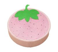 Allayu Spacious Sisal Cat Scratcher Board Is Indoor Play And Provides Comfort For Relaxation Cat Scratching Board Sisal Round Bed Toy Decor For Home Cartoon Round Scratcher Nest, strawberry, 40x10cm